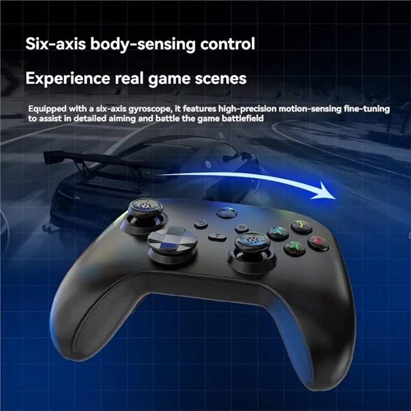 G6 Bluetooth Game Controller Dual Hall Effect Controller For IOS/Android/PC/Switch With Receiver Wireless Gamepad