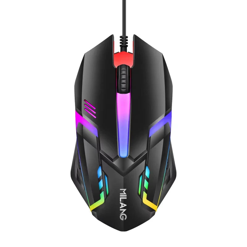 RGB Backlight 3-Keys Wired Gaming Mouse,USB Ergonomic Design PC Computer Mouse For Windows Laptop Desktop Gamer/Student Office