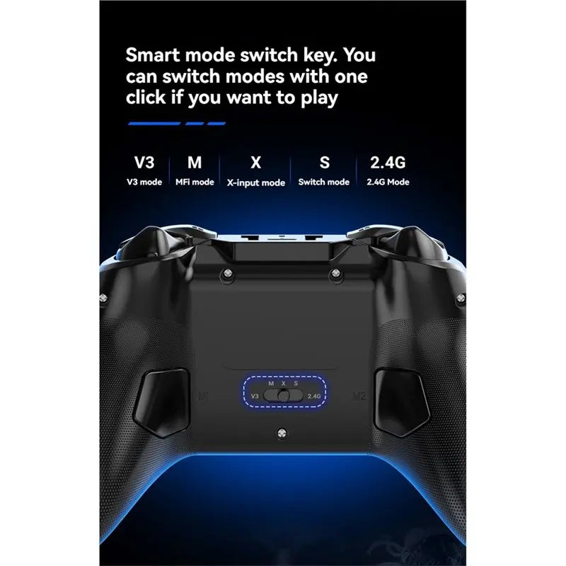 G6 Bluetooth Game Controller Dual Hall Effect Controller For IOS/Android/PC/Switch With Receiver Wireless Gamepad