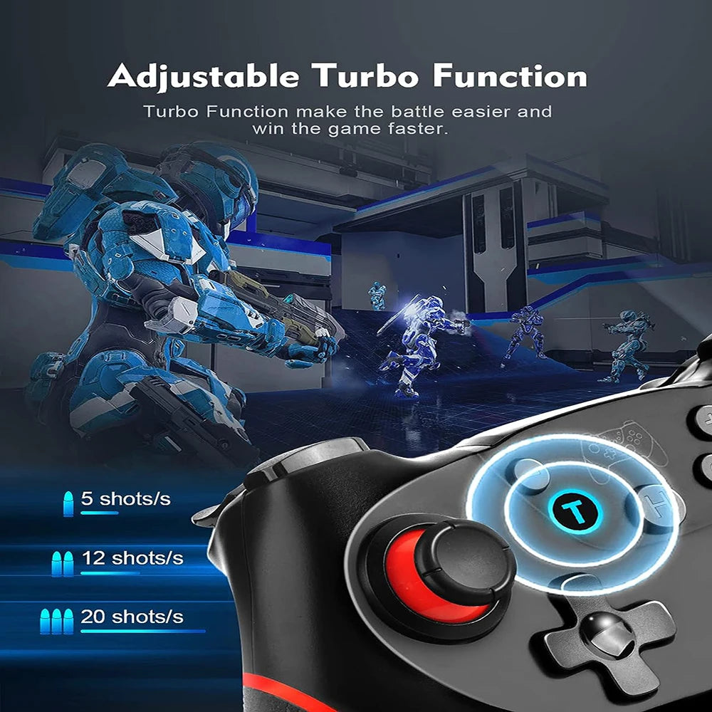 Bluetooth-Compatible Wireless Controller For Switch 2/ NS Oled Console Gamepad Controle For Android PC Joystick with 6-Axis