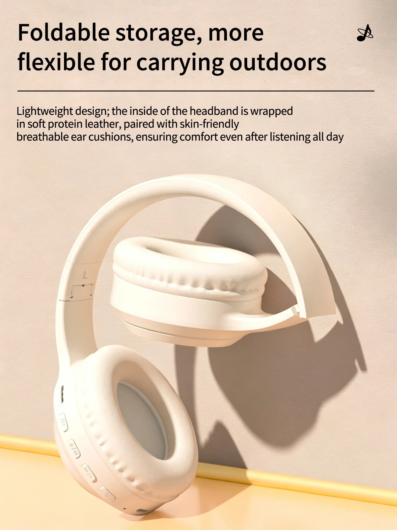 Bluetooth Over-Ear Wireless Headphones,Low Latency,Lightweight,Long Playtime Battery,Soft Memory Foam Earpads for Game & Daily A