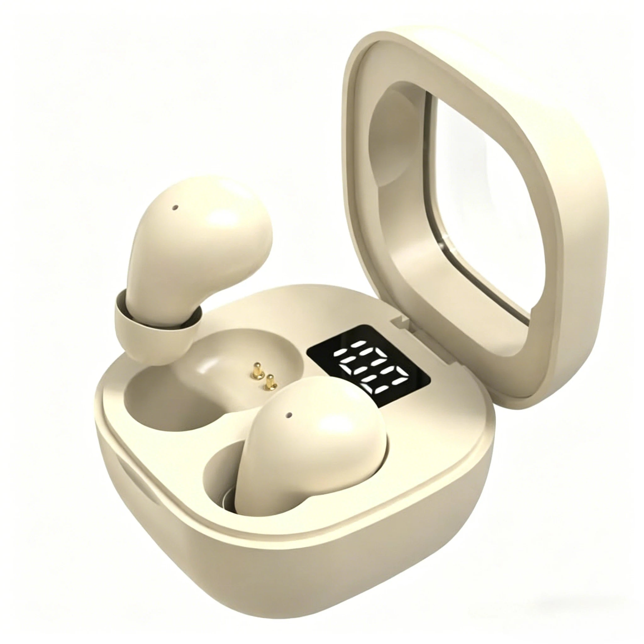 SK19 Mini Invisible Earphones TWS Earbuds Bluetooth 5.3 Wireless Headphone HIFI Stereo Sound Noise Reduction Built-in Microphone