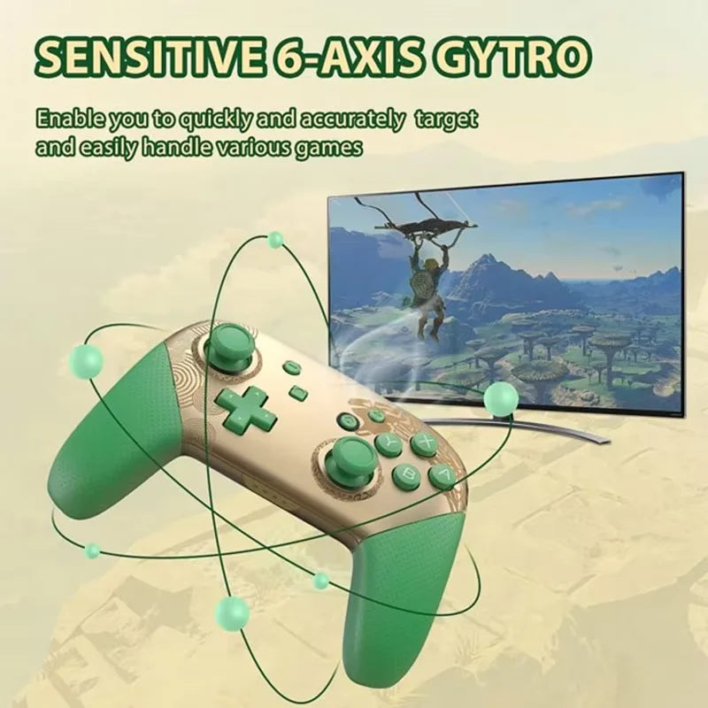 Joy Pad Switch Pro Controllers Compatible with Switch/OLED/Lite,Wireless Switch Controller Somatosensory and Immersive Vibration