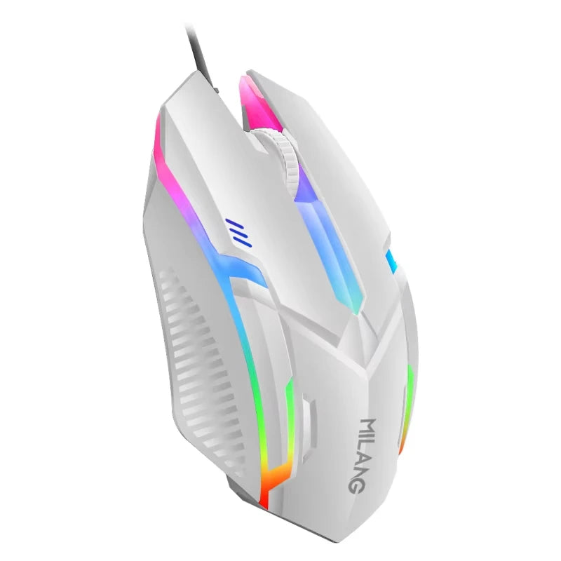 RGB Backlight 3-Keys Wired Gaming Mouse,USB Ergonomic Design PC Computer Mouse For Windows Laptop Desktop Gamer/Student Office