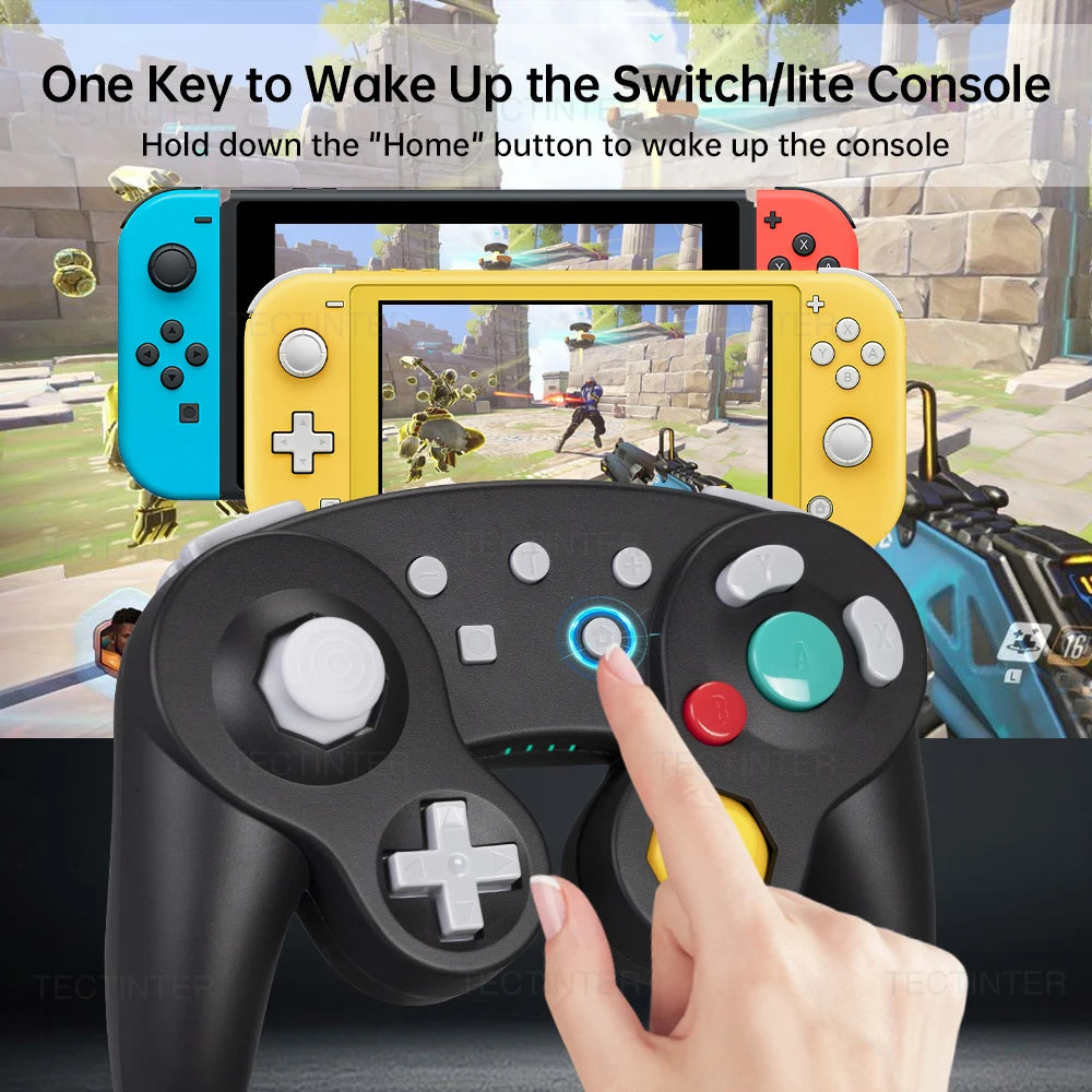 Support Bluetooth GC Wireless Controller for Switch1/2 Gamecube Compatible with Nintendo Switch/Lite Gamepad for pc joystick