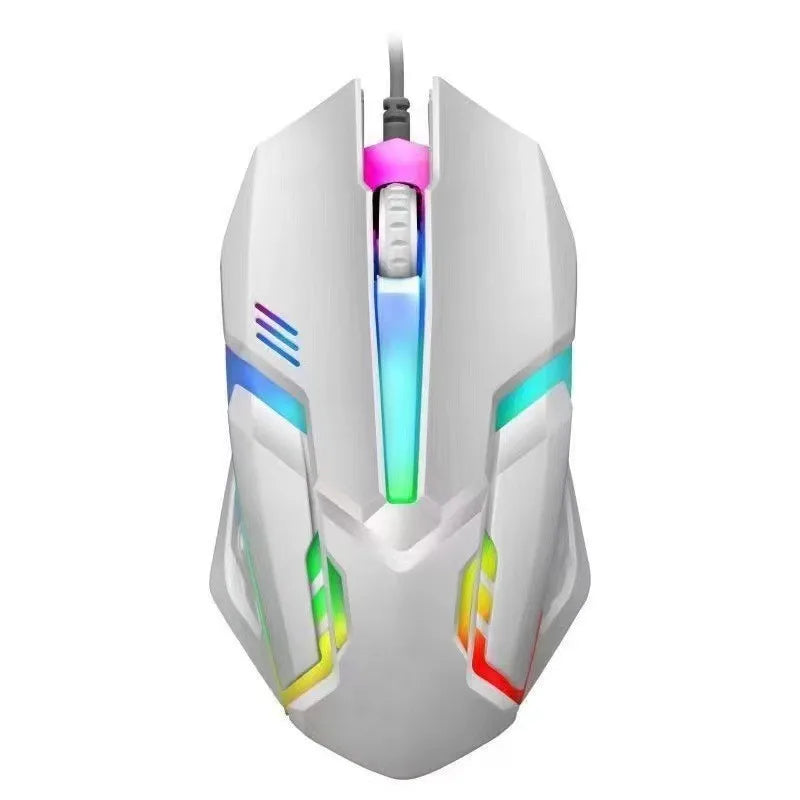 RGB Backlight 3-Keys Wired Gaming Mouse,USB Ergonomic Design PC Computer Mouse For Windows Laptop Desktop Gamer/Student Office