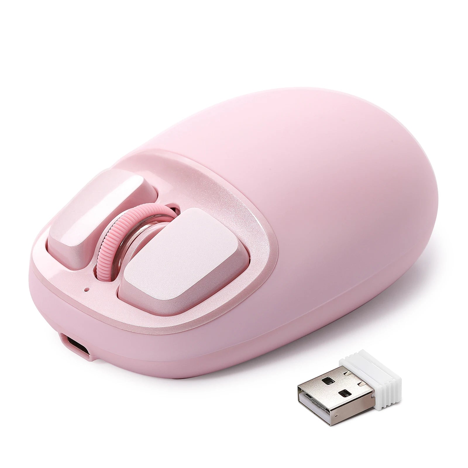 YUNZll C1 Silicone Wireless Mouse, Tri-Mode Bluetooth Mouse, Optical Tracking,Customize Mice for Laptop, Computer, iPad, MacBook