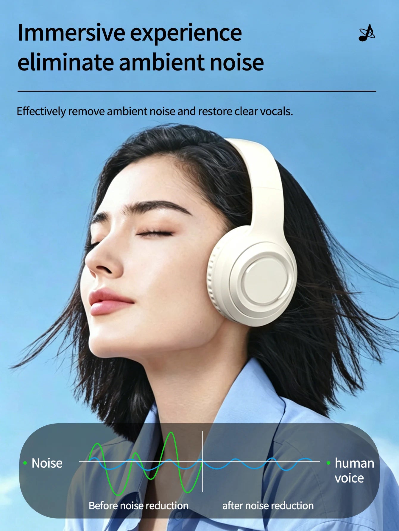 Bluetooth Over-Ear Wireless Headphones,Low Latency,Lightweight,Long Playtime Battery,Soft Memory Foam Earpads for Game & Daily A