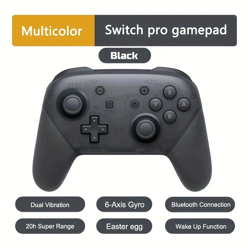 Joy Pad Switch Pro Controllers Compatible with Switch/OLED/Lite,Wireless Switch Controller Somatosensory and Immersive Vibration