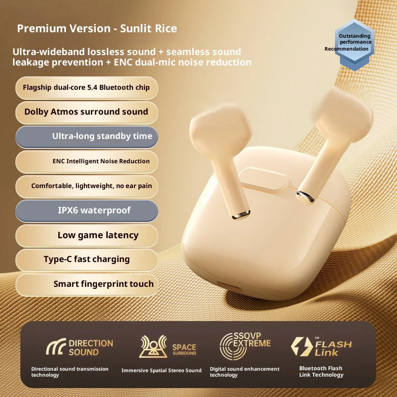 Mini In-Ear Earphones Fashion Design High-Quality Wireless Bluetooth Headphones Long Battery Life Comfortable For Xiaomi ipone