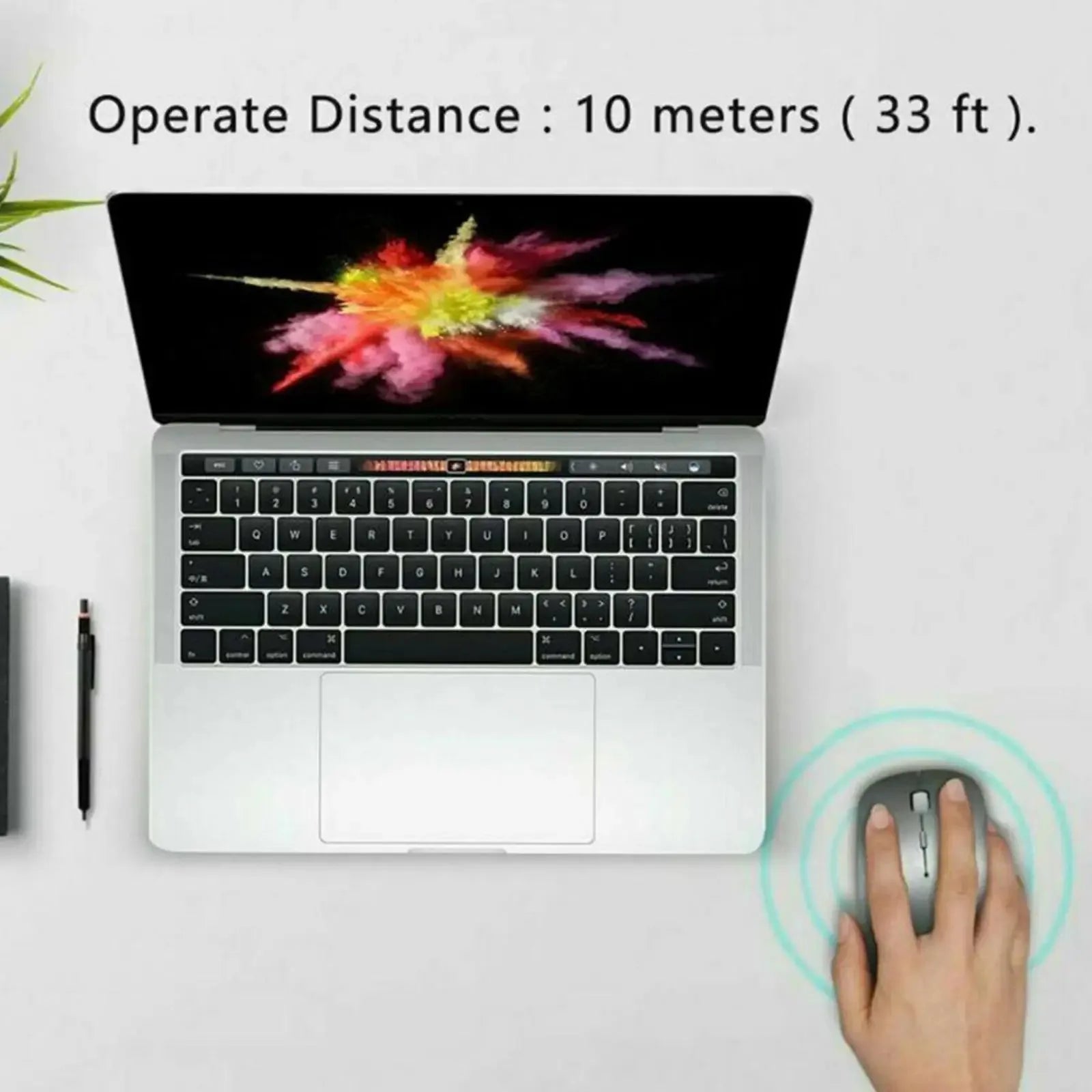 Bluetooth-compatible Mouse Wireless Mouse Silent Computer Mice Portable for Laptop iPad Air Pro Tablet Working Gaming Mouse