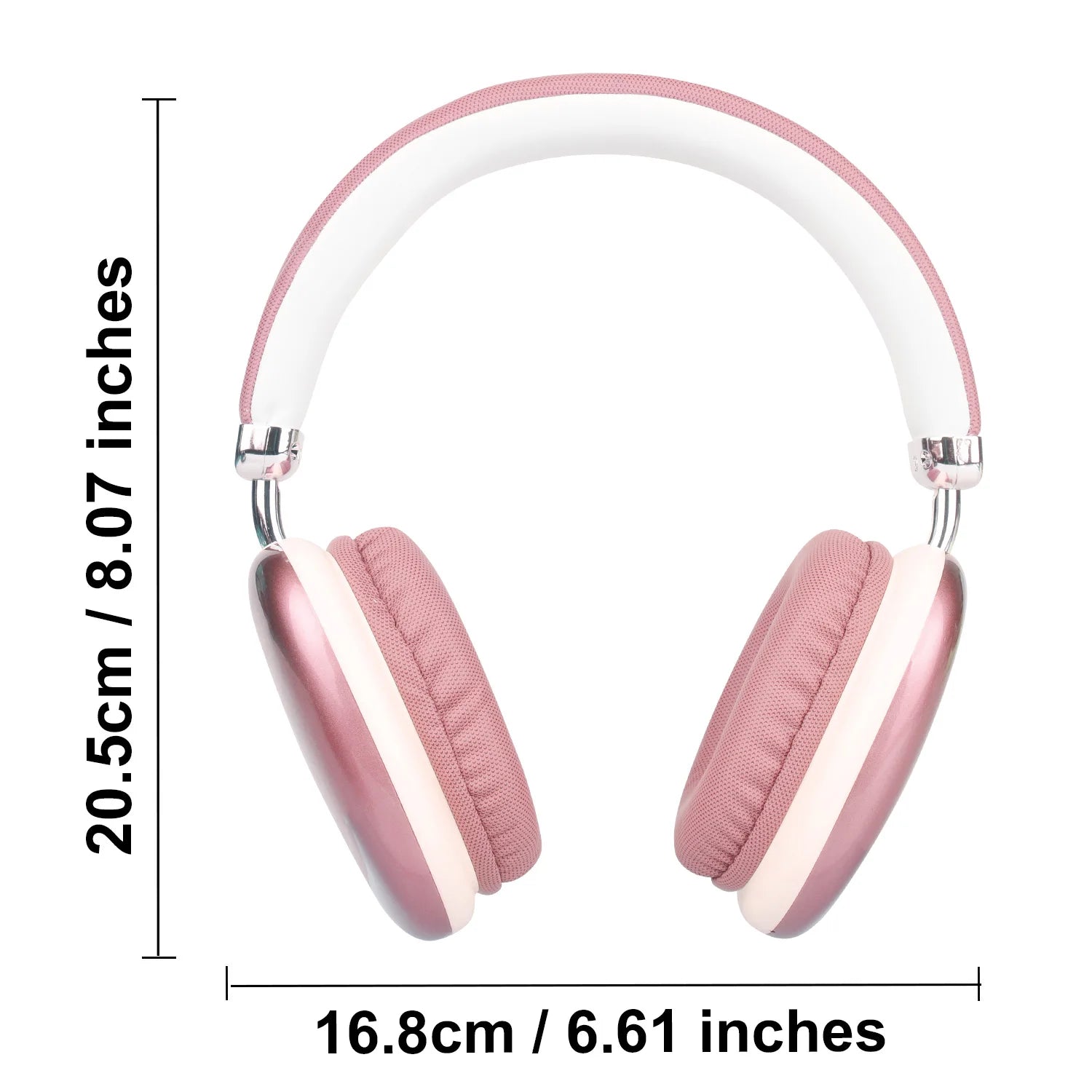 B40 Bluetooth Headphones Over Ear Wireless Headset HiFi Music Gaming Comfortable Mic for iPhone Android PC pink