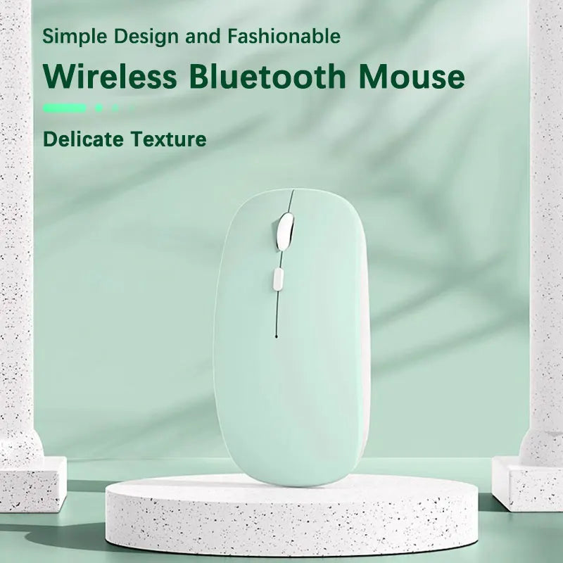 Bluetooth-compatible Mouse Wireless Mouse Silent Computer Mice Portable for Laptop iPad Air Pro Tablet Working Gaming Mouse