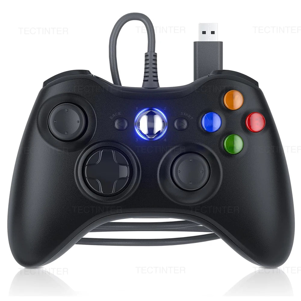 USB Wired Game Controller For Xbox360 Console Joypad For Win 7/...