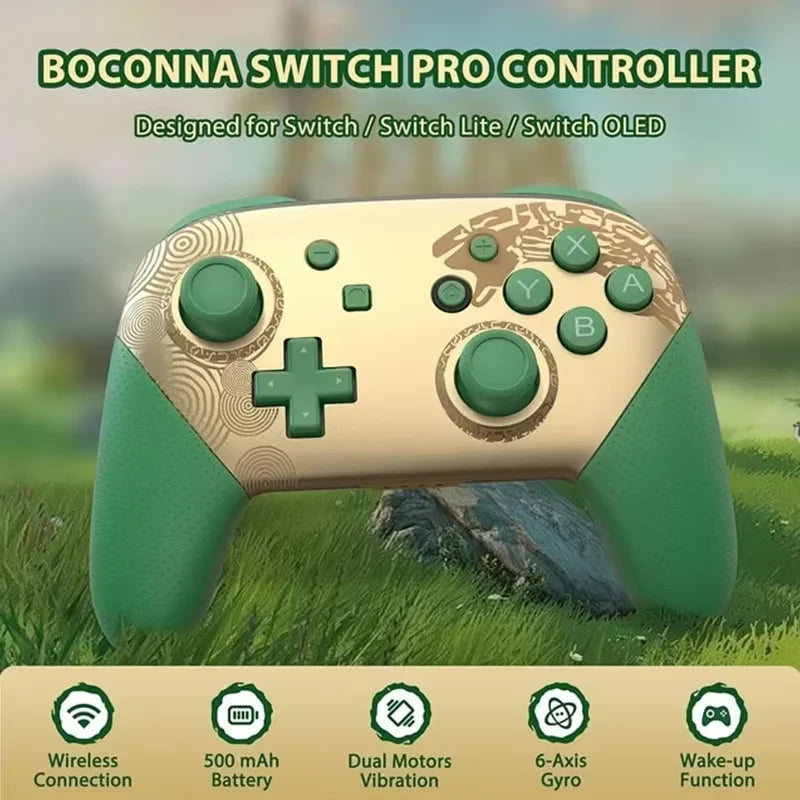 Joy Pad Switch Pro Controllers Compatible with Switch/OLED/Lite,Wireless Switch Controller Somatosensory and Immersive Vibration