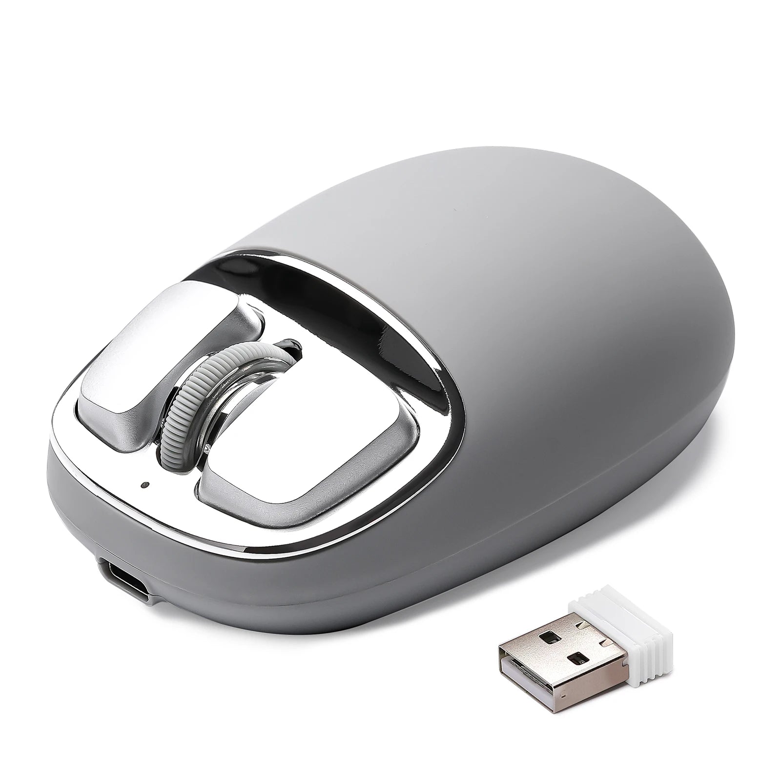 YUNZll C1 Silicone Wireless Mouse, Tri-Mode Bluetooth Mouse, Optical Tracking,Customize Mice for Laptop, Computer, iPad, MacBook