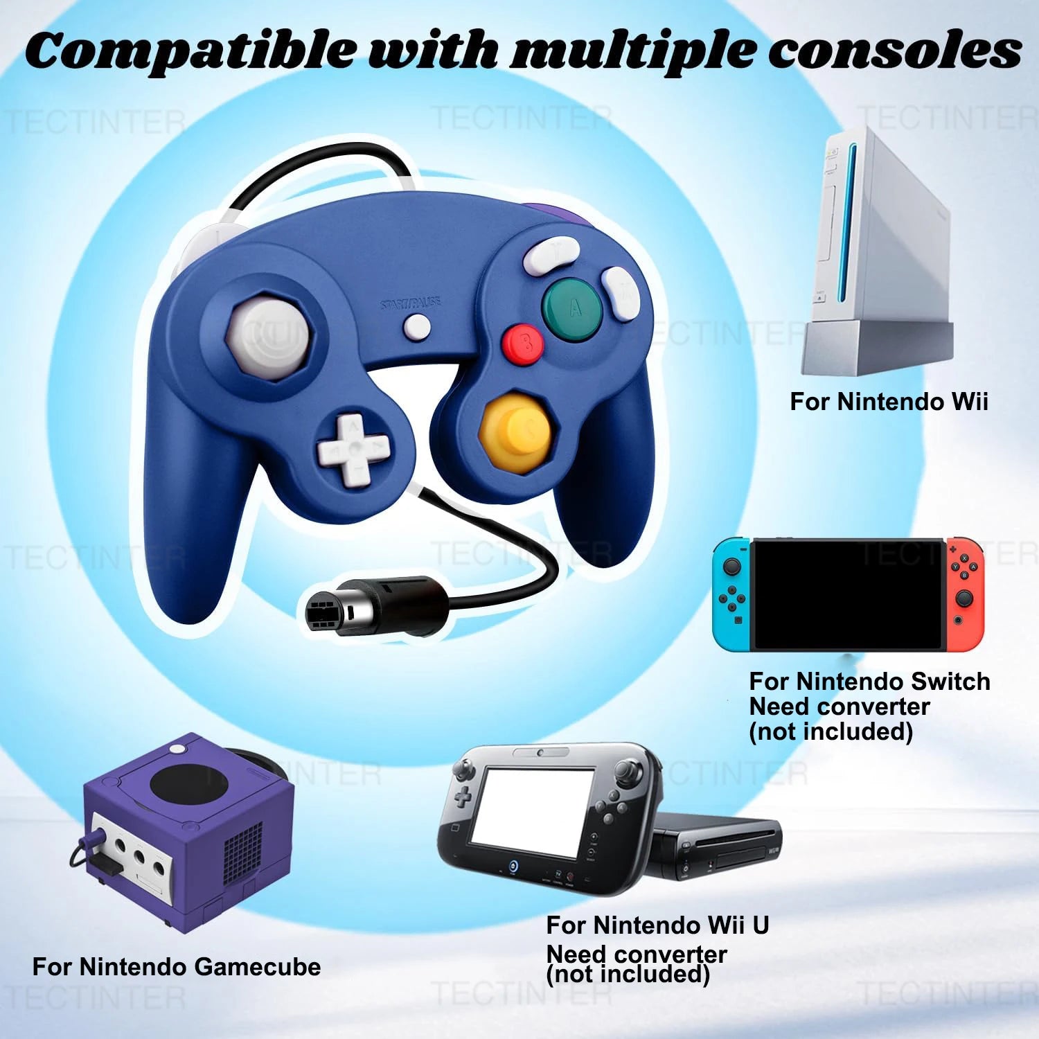 NGC Wired Controller For Nintend Switch Gamepad For Wii/ Wii U Console For GC Controle For PC Joystick For Switch Accessories