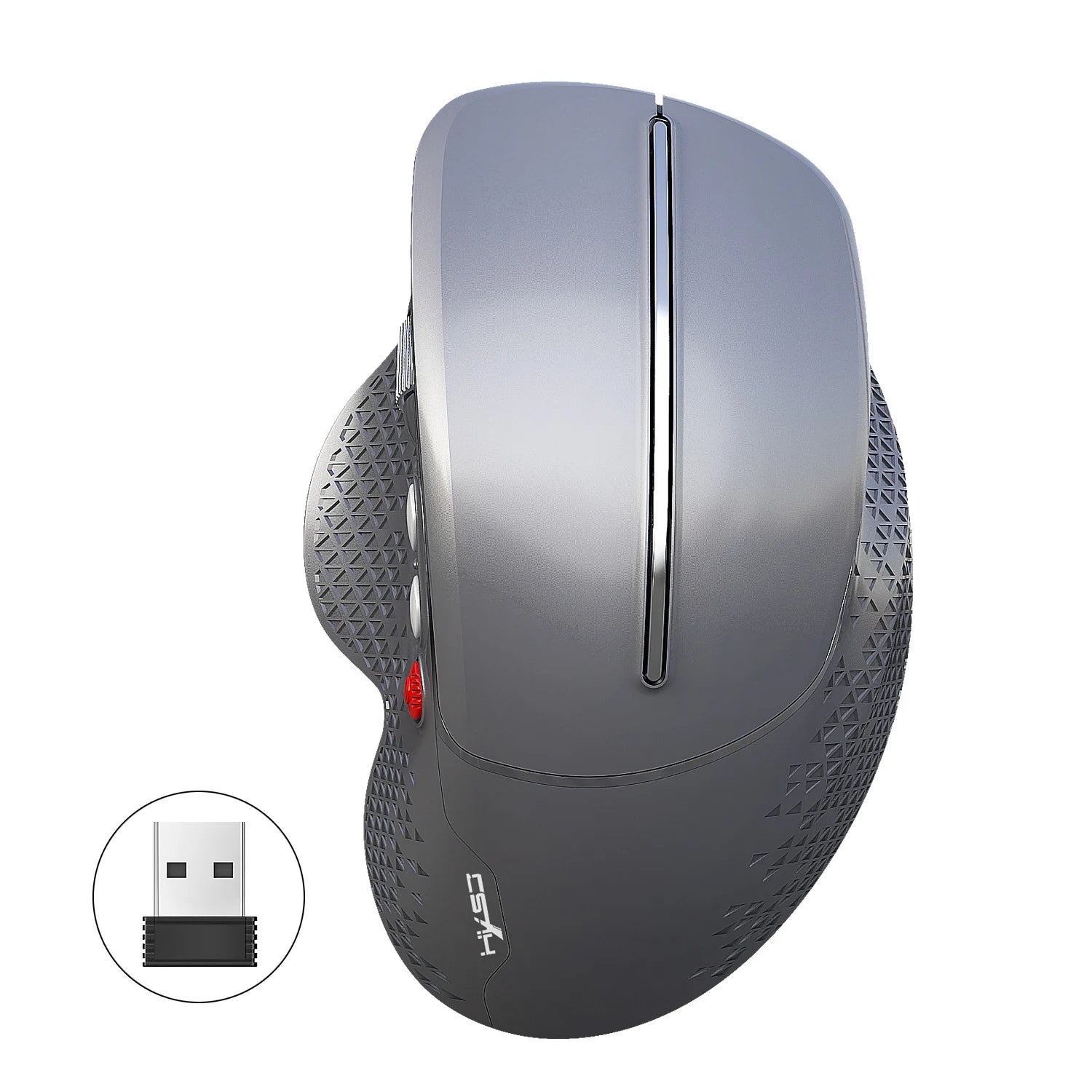 2.4G Wireless Mouse Ergonomic Vertical Mice Side Metal Roller Gaming Mouse For Official Home Laptop Computer PC