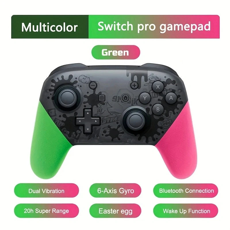 Joy Pad Switch Pro Controllers Compatible with Switch/OLED/Lite,Wireless Switch Controller Somatosensory and Immersive Vibration
