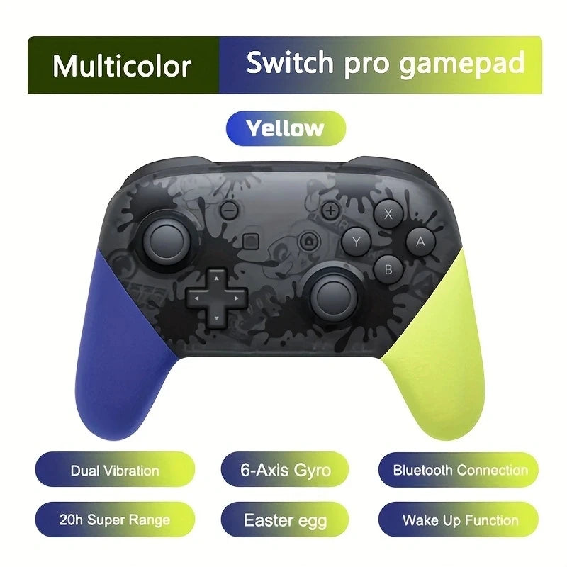 Joy Pad Switch Pro Controllers Compatible with Switch/OLED/Lite,Wireless Switch Controller Somatosensory and Immersive Vibration