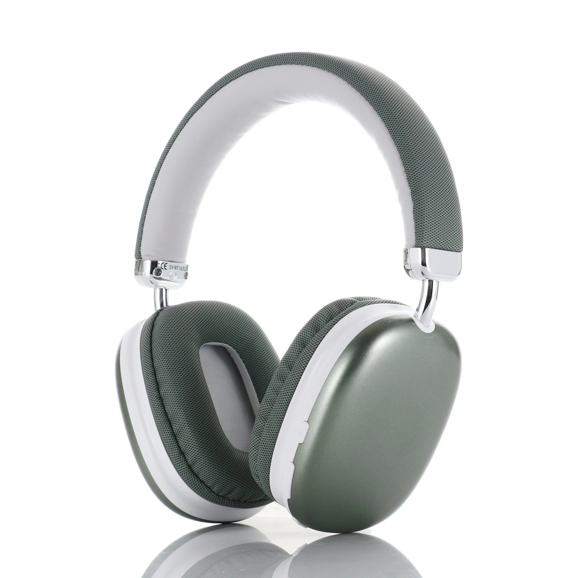 Fabric Headband Over-Ear Headphones Wireless Stereo HiFi Headset Adjustable Metal Rod Outdoor Music Noise Cancelling Earphones